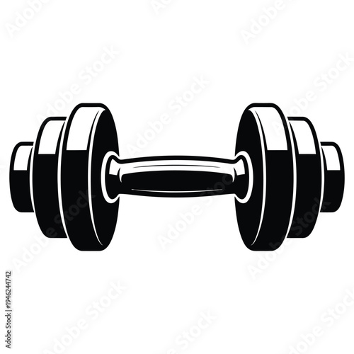 dumbbell isolated on white