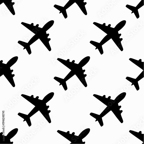 seamless pattern of identical black barcode labels