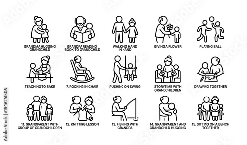 Multigenerational family activities with grandparents and grandchildren