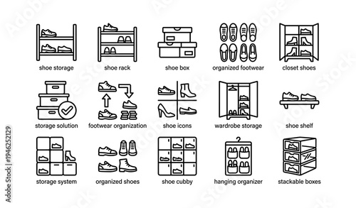 Shoe storage solutions: racks, boxes, organizers, and closet systems for optimal footwear organization