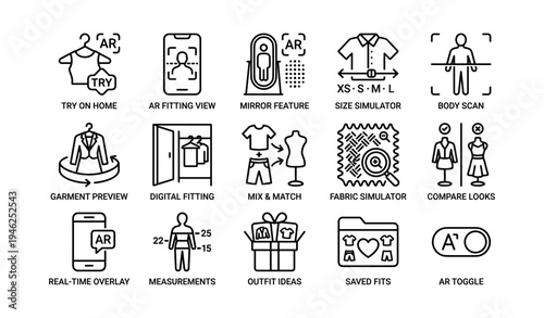 Augmented reality fashion icons: fitting, size simulator, virtual outfits
