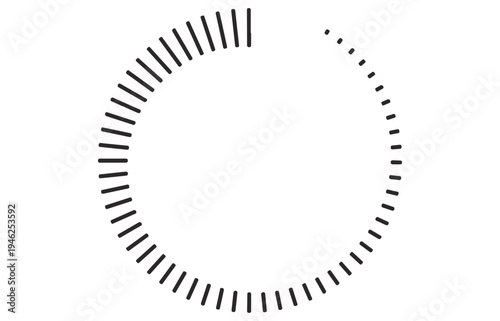 Circular Loading Spinner Icon – Progress Indicator, Buffering and Processing Symbol for Web and Mobile Interfaces