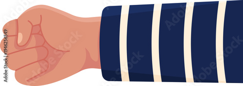 Fist Punch Illustration
