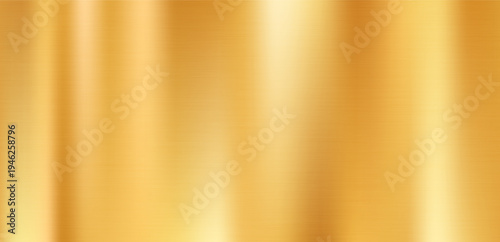 Golden Brushed Metal Texture with Vertical Gradient and Polished Reflective Surface