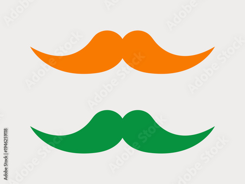 Mutache icon. Saint Patrick's day icon design. Flat vector icon style.