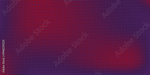 Pink and purple halftone polka dot gradient background. Doteed pixel texture overlay. Pop Art style backdrop. Cartoon or futuristic moving particle vector points.