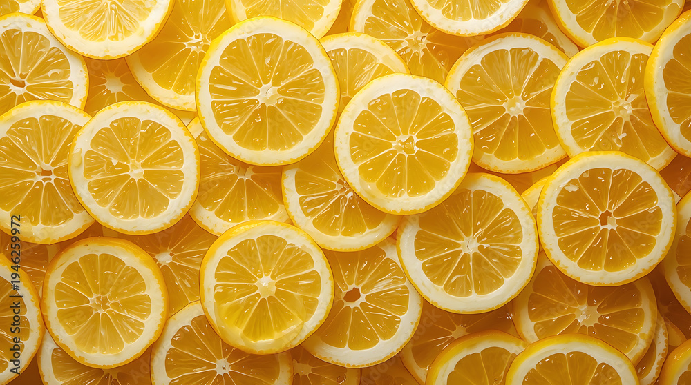 Obraz premium lemon slices background