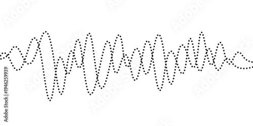 Sound waves design template. Set of podcast sound waves design. Vector Illustration