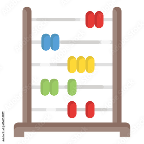 Abacus Flat Icon