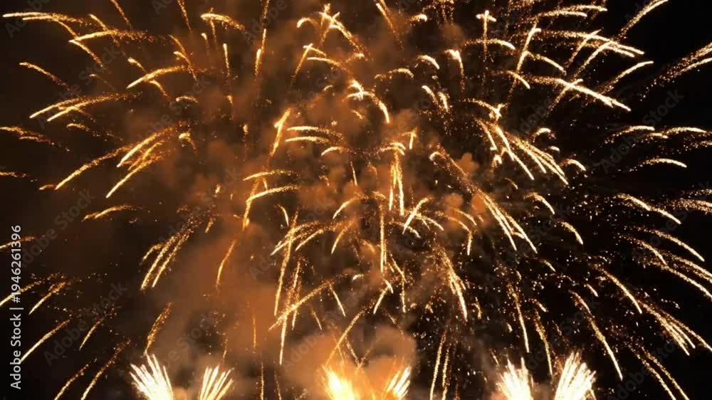 custom made wallpaper toronto digitalBright golden fireworks display illuminating the night sky with radiant explosions and stunning pyrotechnics