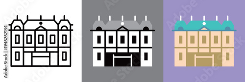 シンプルな門司港駅のラインアイコン