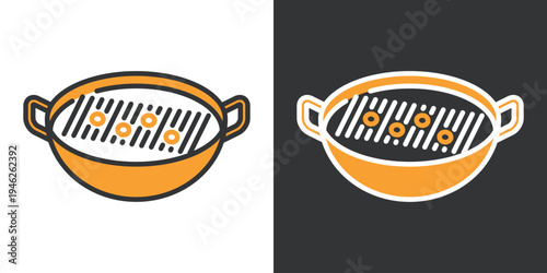 シンプルなもつ鍋のアイコン