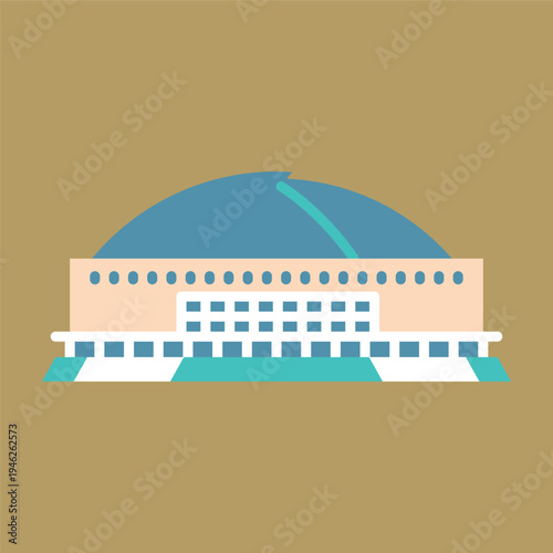 シンプルな福岡ドームのアイコン