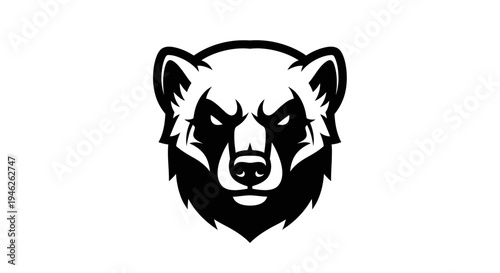 Fierce Badger Head Mascot Logo Design.