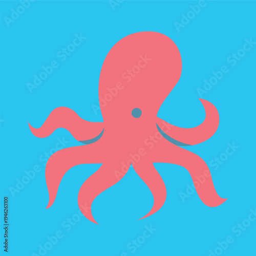 軟体動物の蛸アイコン