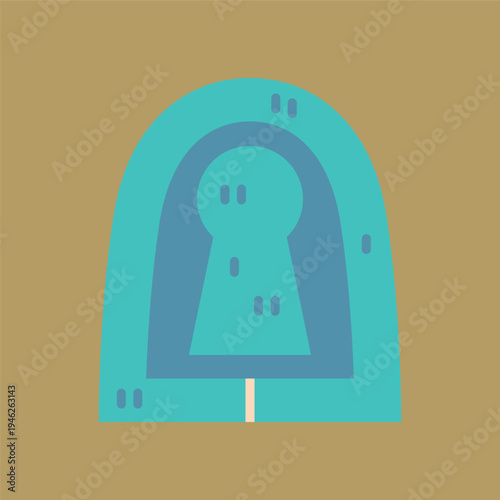 編集可能な大阪名所の仁徳天皇陵古墳アイコン