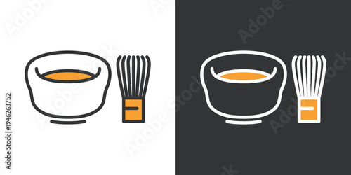 シンプルな抹茶のアイコン