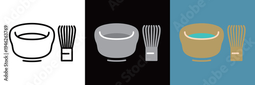 シンプルな抹茶のアイコン