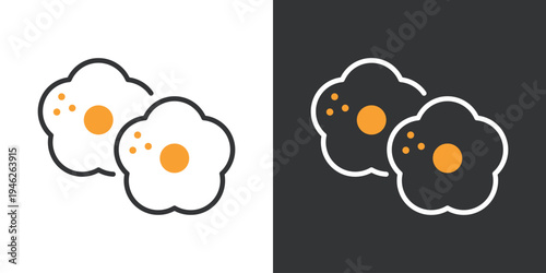 そばぼうろのシンプルなラインアイコン