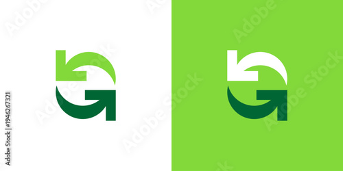 Dual meaning logo combining letter G and growth elements, symbolizing progress, ambition, continuous development, and a strong forward-moving brand identity.