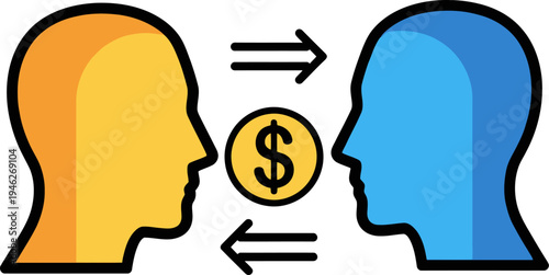 Peer to peer money transfer between two individuals P2p