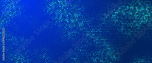 Blue Tech Finance Fintech Background Abstract Pixel Pattern. Abstract Business Tech Science Random Squares Mosaic Vector Backdrop.vector design eps10