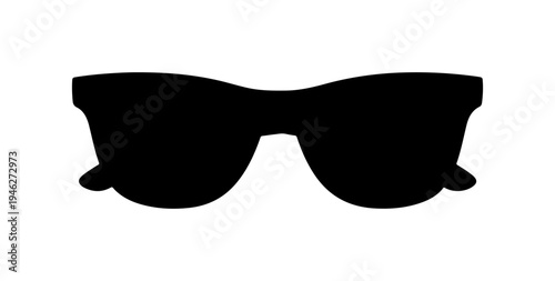 Silhouette of a pair of sunglasses