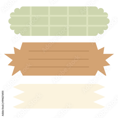 Aesthetic Pastels: Washi Tape, Ticket Labels, and Scalloped Journal Frames