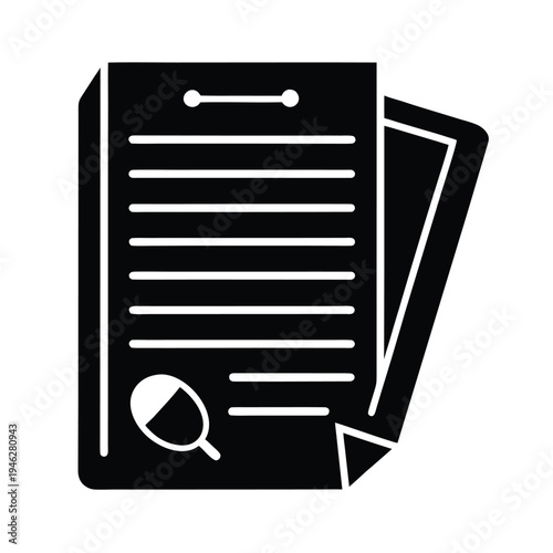 Business Contract Icon Vector Illustration