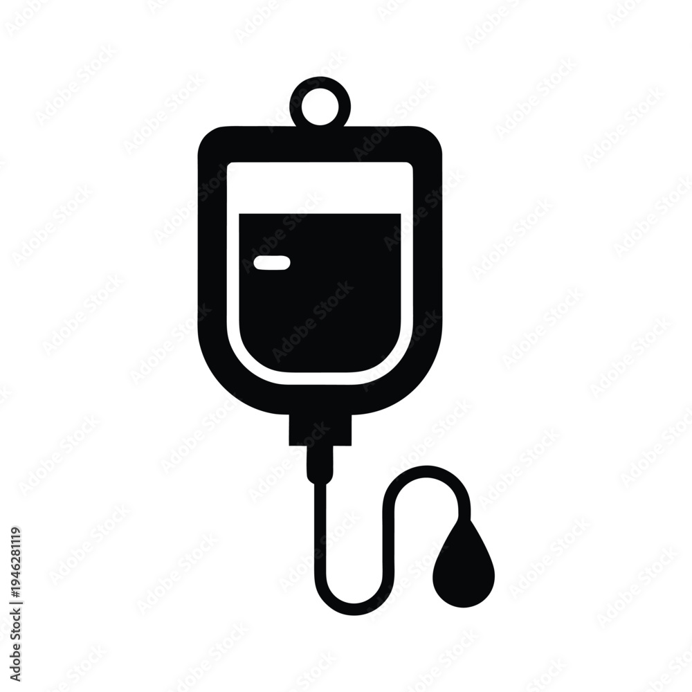 Fototapeta premium IV Drip Icon Vector Illustration