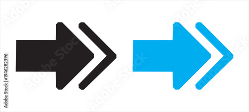 Abstract arrow speed icon. Sideways Arrow icon Striped direction sign, Turn right symbol. Data transfer technology concept. Vector element