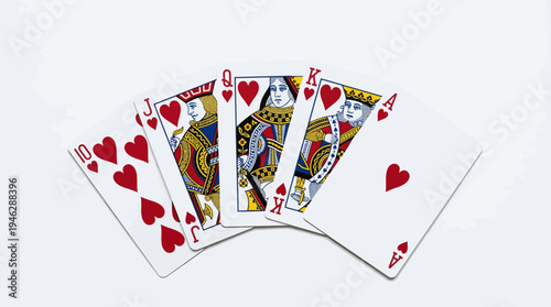 Complete Deck of 52 Playing Cards Vector | Spades Clubs Hearts Diamonds | Full Standard Poker Vector Set | Educational Probability Illustration | Casino Game Design Vector Artwork