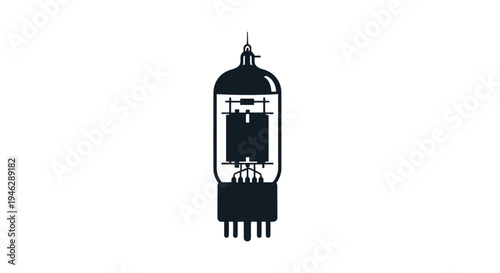Vintage Vacuum Tube Electronic Component.