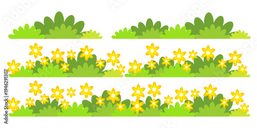 green grass illustration, sustainable grass nature, grass design in flat style	
