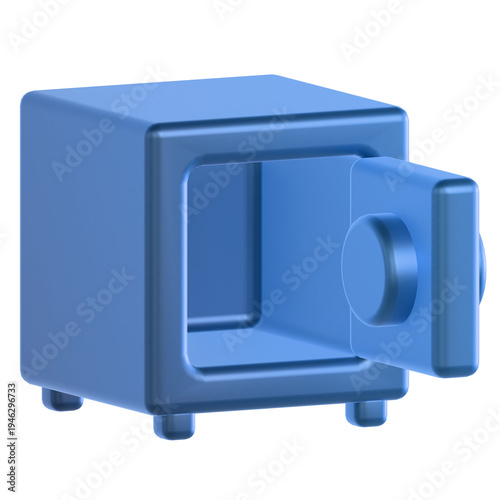 Safe box 3D icon