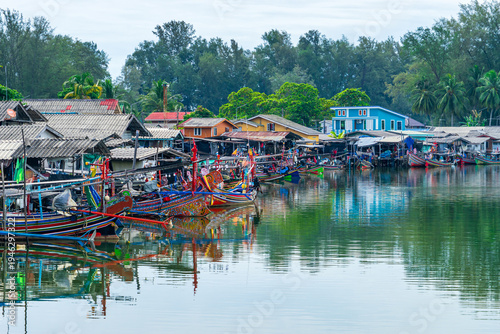 A fishing village in Narathiwat Province at Thailand.