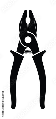 Vector of a pair of pliers with a sleek design and a functional jaw