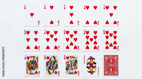 Complete Deck of 52 Playing Cards Vector | Spades Clubs Hearts Diamonds | Full Standard Poker Vector Set | Educational Probability Illustration | Casino Game Design Vector Artwork