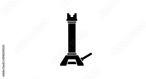 Black Silhouette of a Chess Piece.