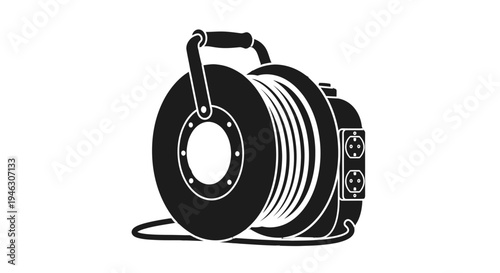 Electric Cable Reel with Power Cord.