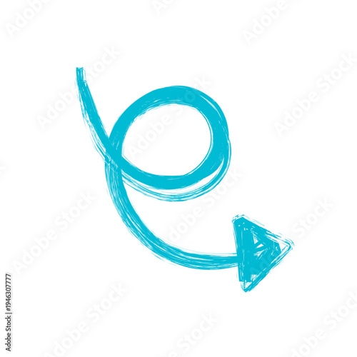 cute colorful crayon arrows on white background