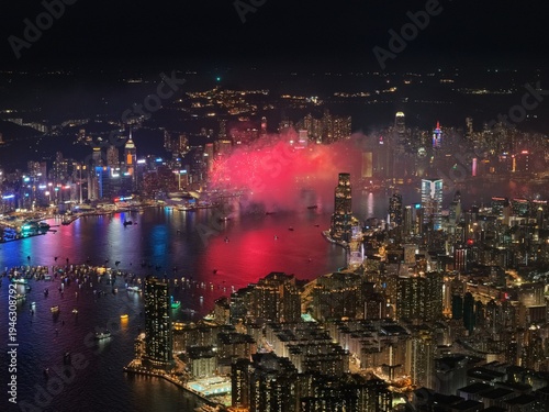 Wallpaper Mural hong kong skyline at night Torontodigital.ca