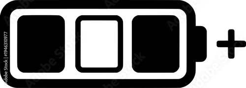 Battery Charge Level Icons Set for Power Status and UI Design Vector
