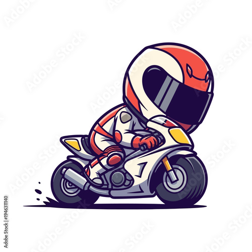 Racing go-kart driver in action.