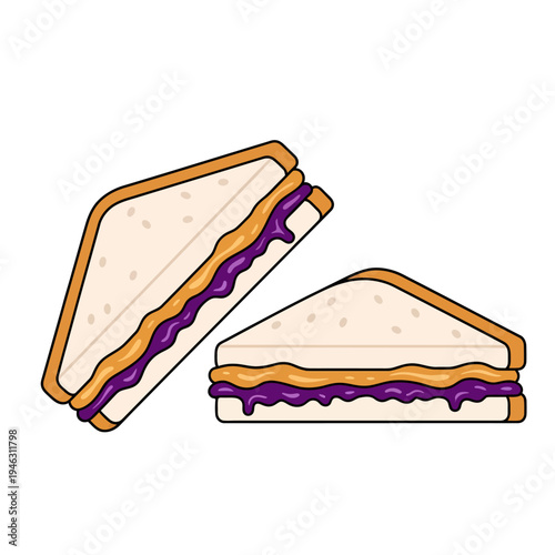 Celebrating National Peanut Butter and Jelly Day with tasty sandwich on plate