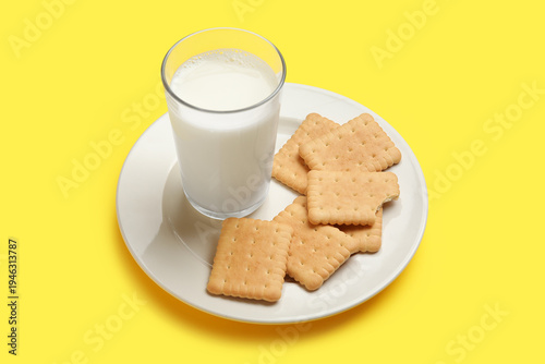 Plate with tasty sweet cook...