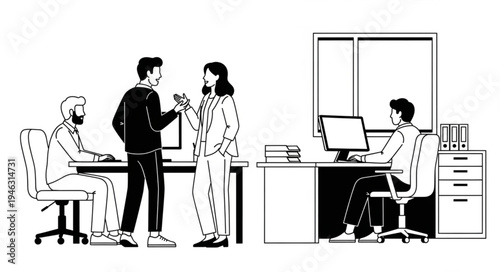 business meeting in office