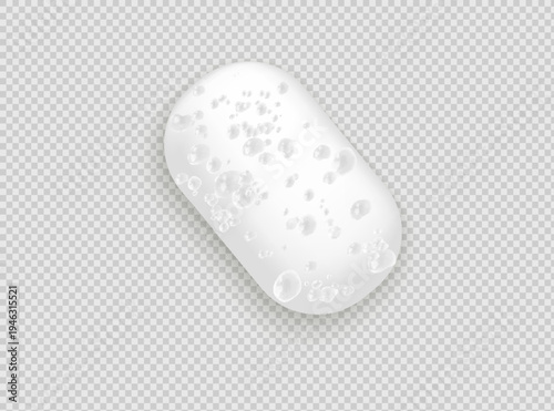Air bubbles.Soap foam vector illustration on a transparent background.