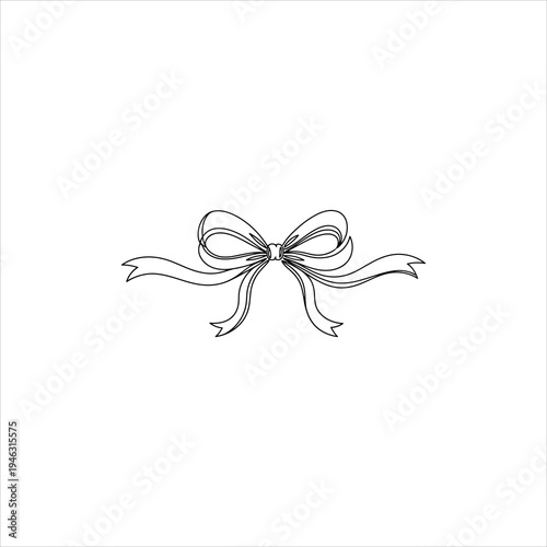 A simple ribbon tied in a bow