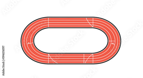running track image, vector illustration, sport, graphic design, competition, athletics, field, stadium, race, track and field